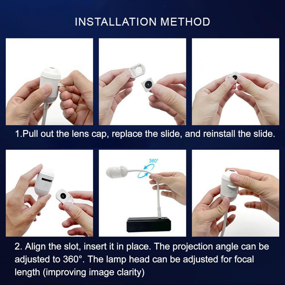 Bedroom Star Light Projector with Tap On Control and Adjustable Glow