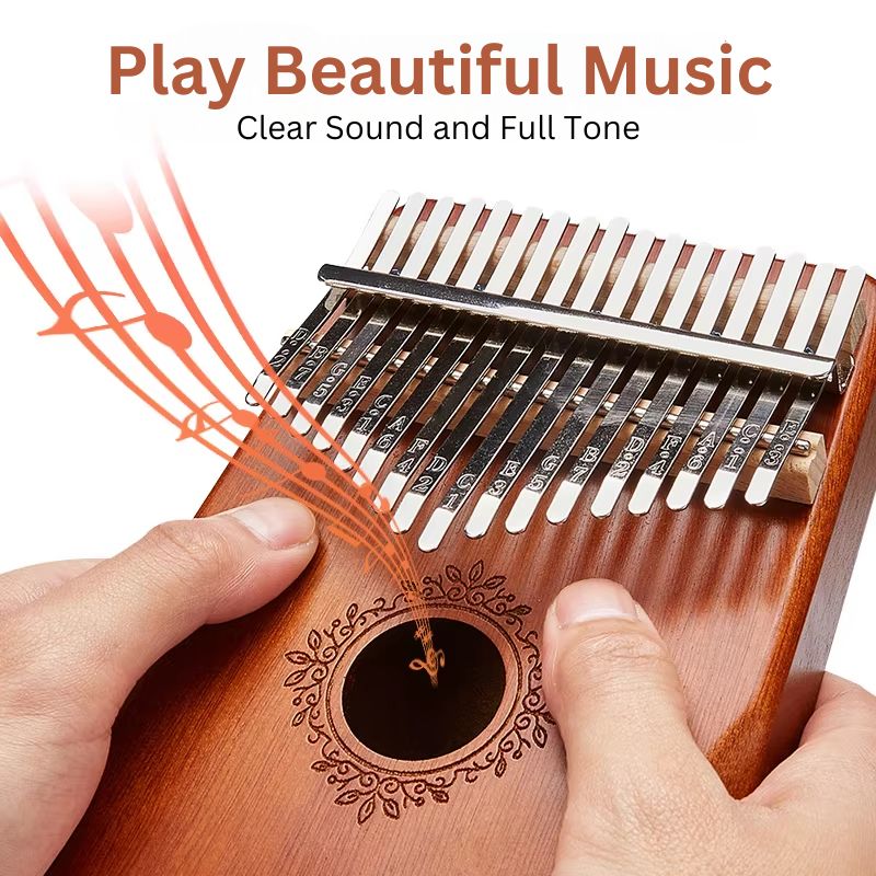 Premium Wooden Kalimba with 17 Keys