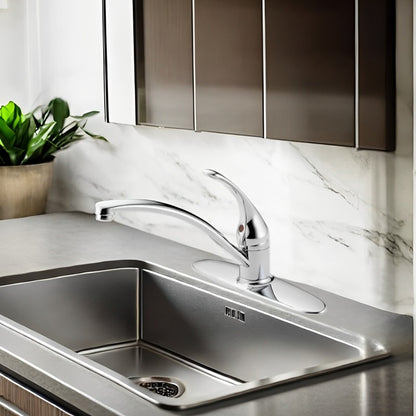 Single-Handle Kitchen Faucet with 360-Degree Swivel