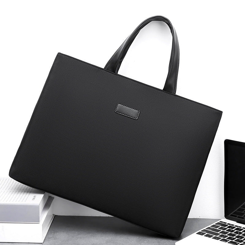 Laptop Tote Bag with Weather Resistant Fabric and Shoulder Strap for 15 Inch Laptops