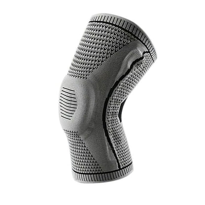 Knee Sleeve with Silicone Pad and Adjustable Straps, Low-Profile Breathable