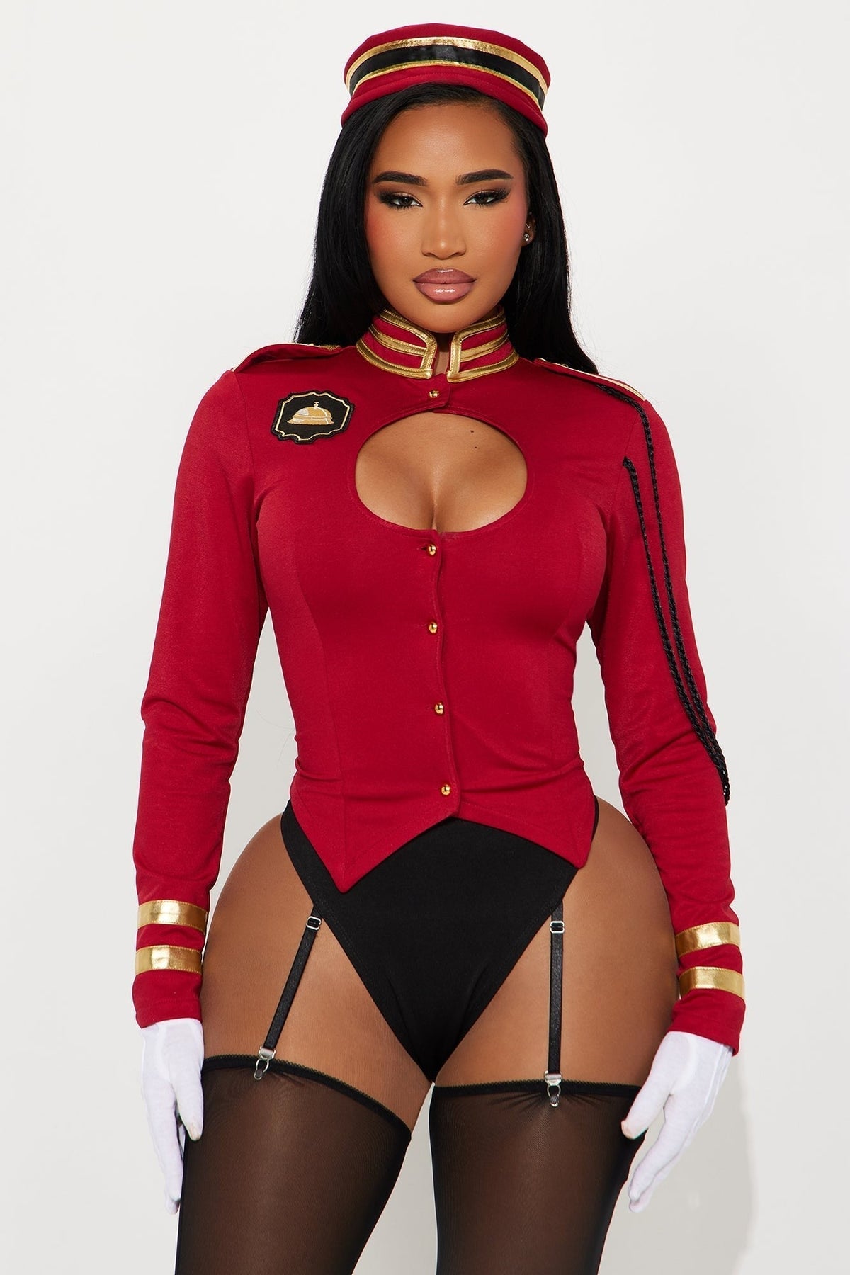 Five Piece Coordinated Outfit with Jacket and Matching Hat