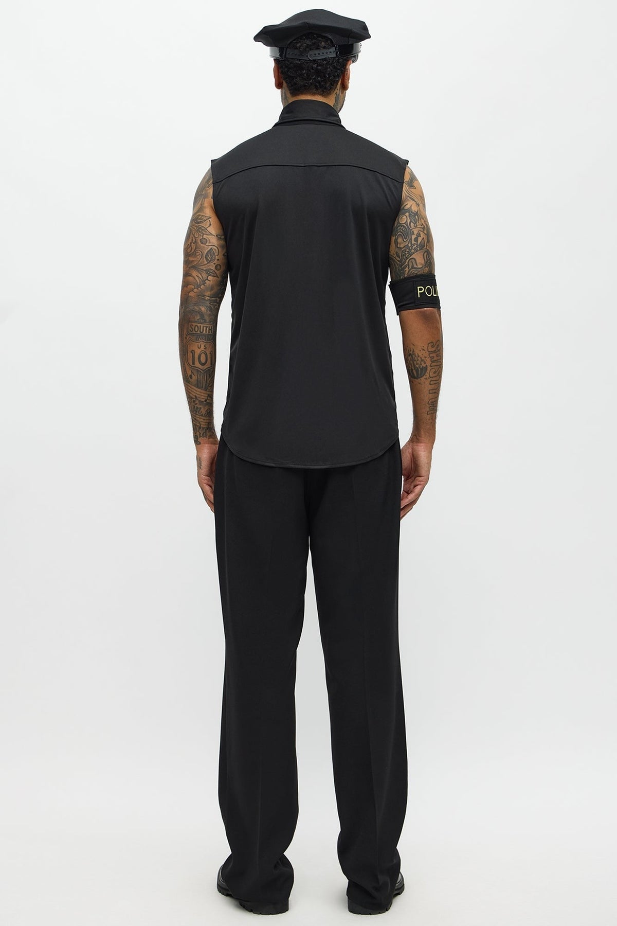 Two Piece Uniform Look with Shirt and Matching Cap
