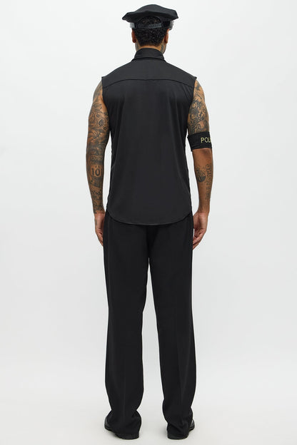 Two Piece Uniform Look with Shirt and Matching Cap