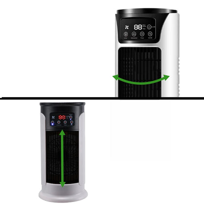 Portable Evaporative Air Cooler with Swing Mode and Water Tank, 6-Speed Fan