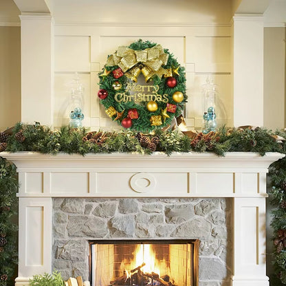 Elegant Christmas Wreath for Indoor and Outdoor Decoration - 12" x 12"