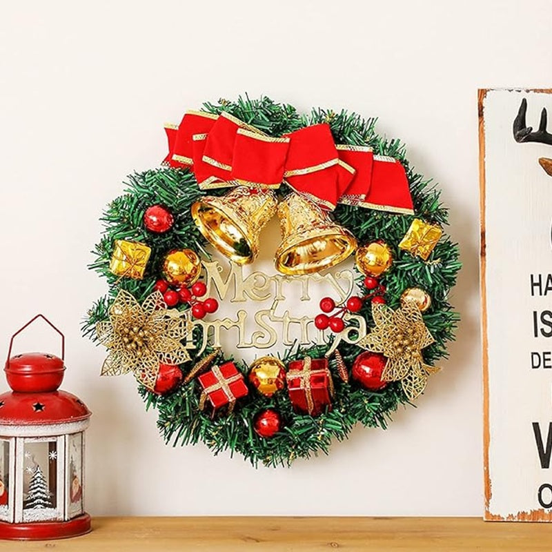 Elegant Christmas Wreath for Indoor and Outdoor Decoration - 12" x 12"