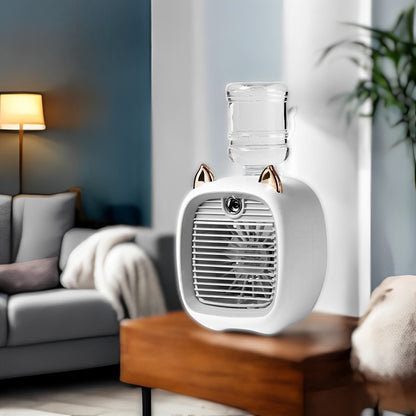 Mini Air Conditioner with 3-Speed Fan & Mist Sprayer