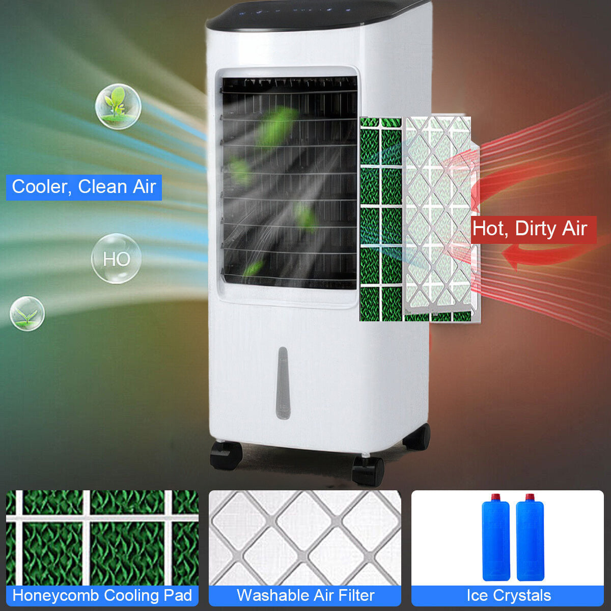 Portable Air Conditioner Stand Up AC Unit Portable Indoor Cooler, Ductless No Venting Required