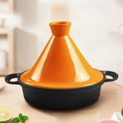 Tajine aus Gusseisen mit Keramikdeckel, 26 cm -    Zorenza