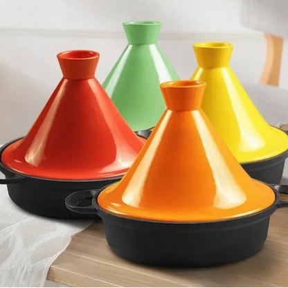 Tajine aus Gusseisen mit Keramikdeckel, 26 cm -    Zorenza