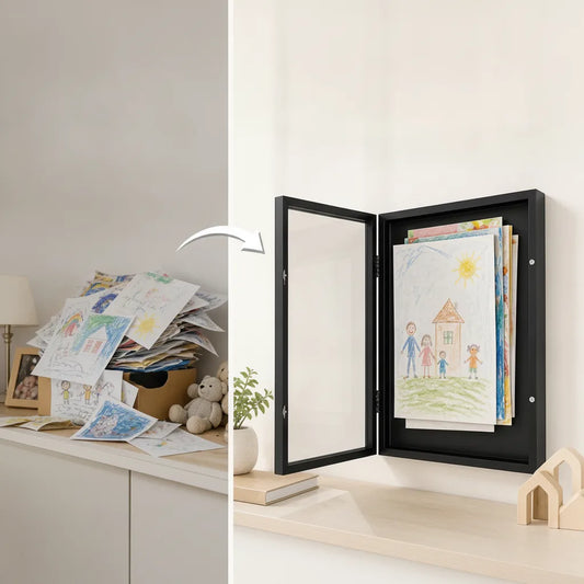 Bilderrahmen für Kinderkunstwerke – wechselbare Vorderseite -    Zorenza