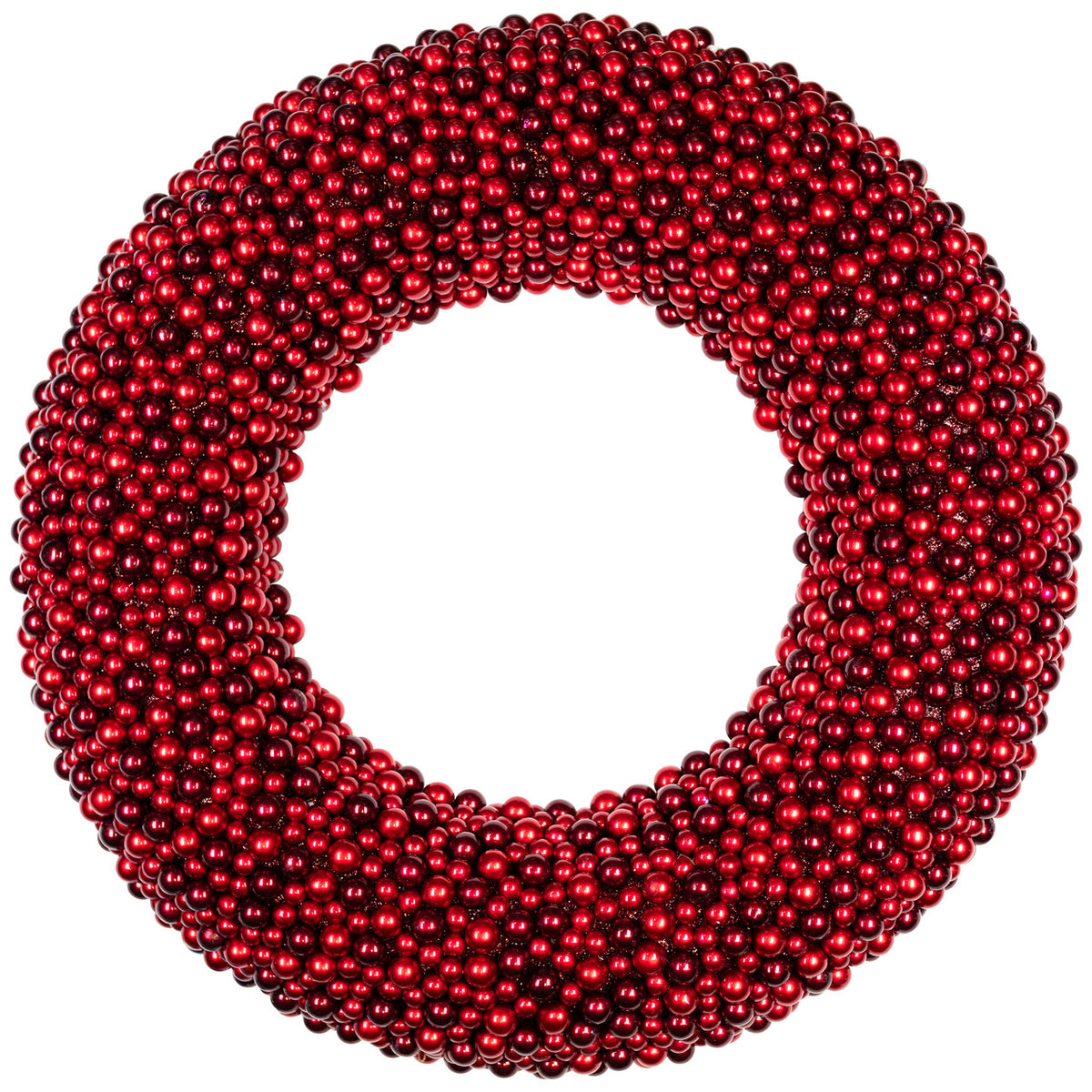Sparkling Berry Christmas Wreath in Two Tone Red 20 Inch