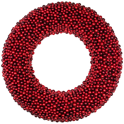 Sparkling Berry Christmas Wreath in Two Tone Red 20 Inch