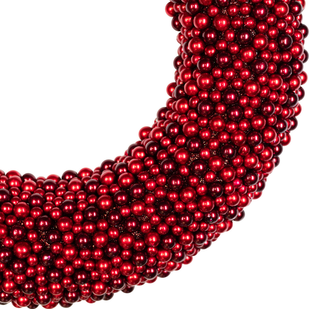 Sparkling Berry Christmas Wreath in Two Tone Red 20 Inch