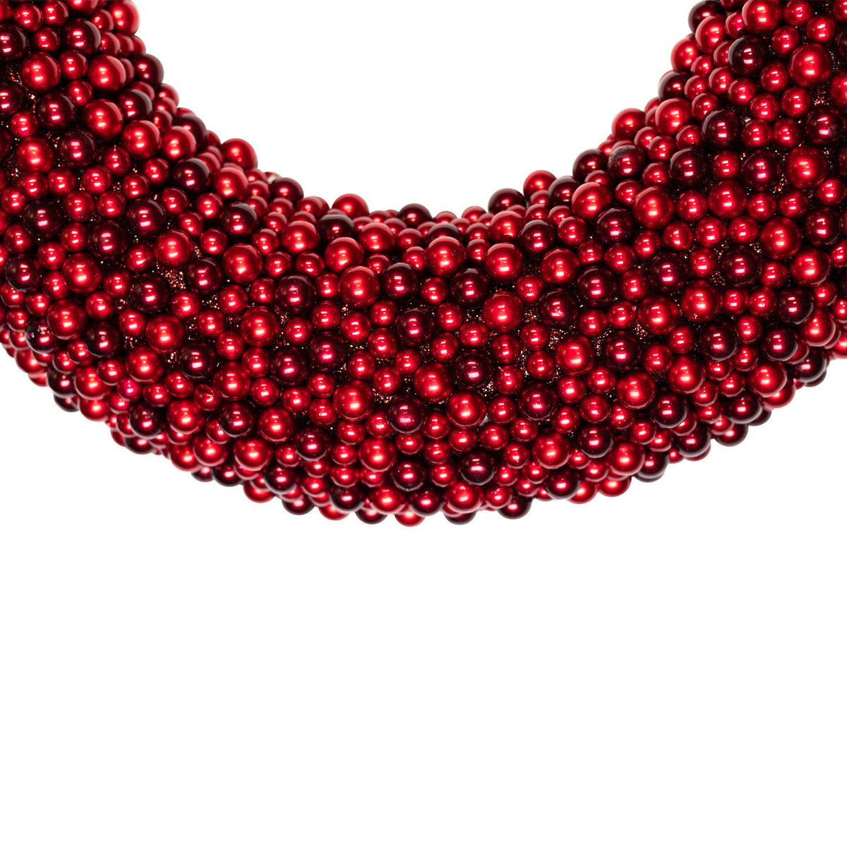 Sparkling Berry Christmas Wreath in Two Tone Red 20 Inch