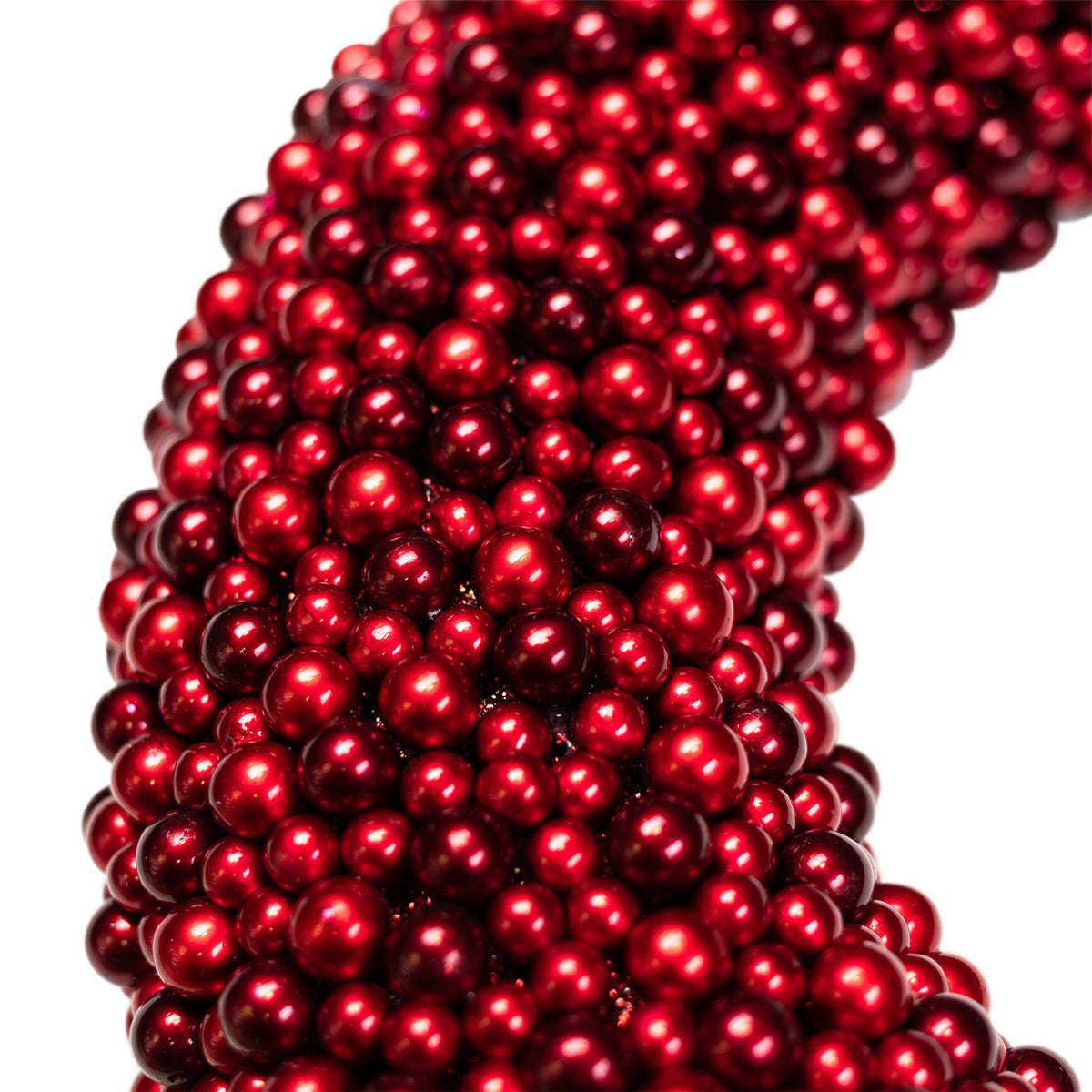 Sparkling Berry Christmas Wreath in Two Tone Red 20 Inch