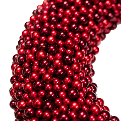 Sparkling Berry Christmas Wreath in Two Tone Red 20 Inch