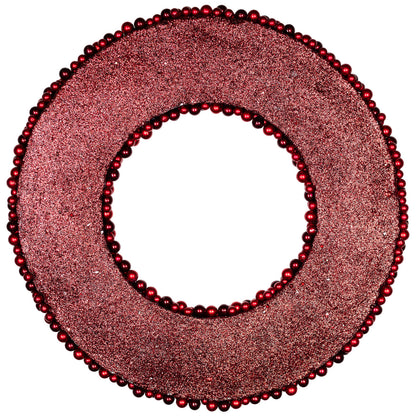 Sparkling Berry Christmas Wreath in Two Tone Red 20 Inch