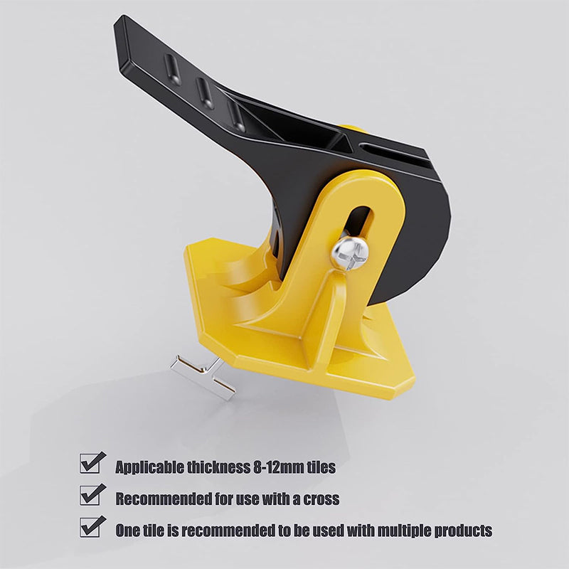 Tile Leveling Clips with Wedges and Removal Key for 8 to 12mm Tiles