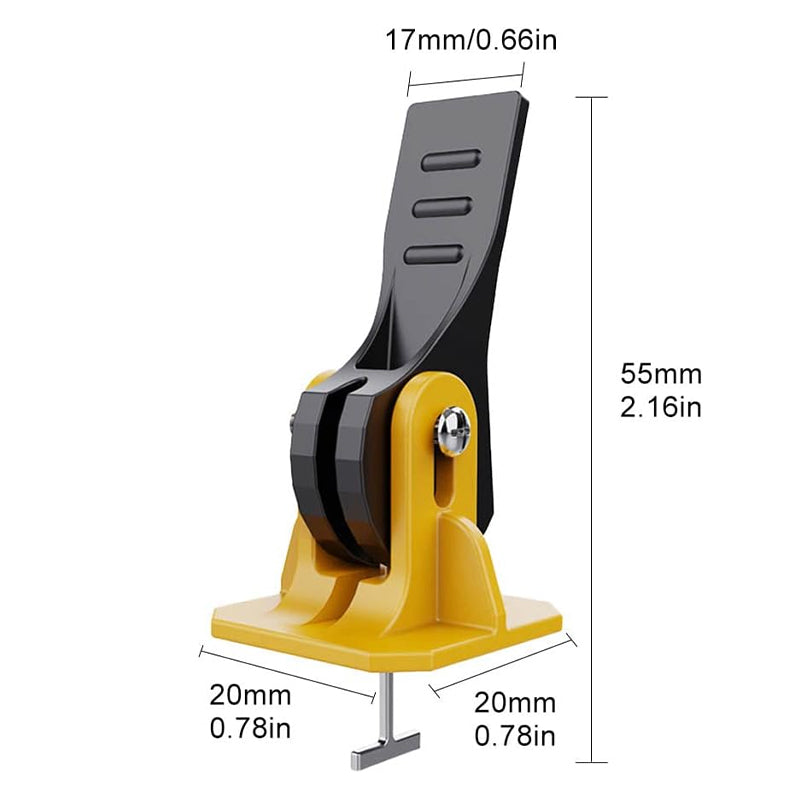 Tile Leveling Clips with Wedges and Removal Key for 8 to 12mm Tiles