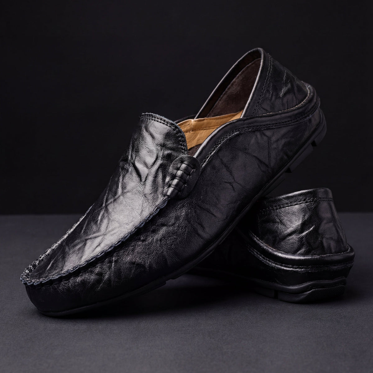 Round Toe Flats with Cushioned Footbed and Grip Sole for Everyday Wear