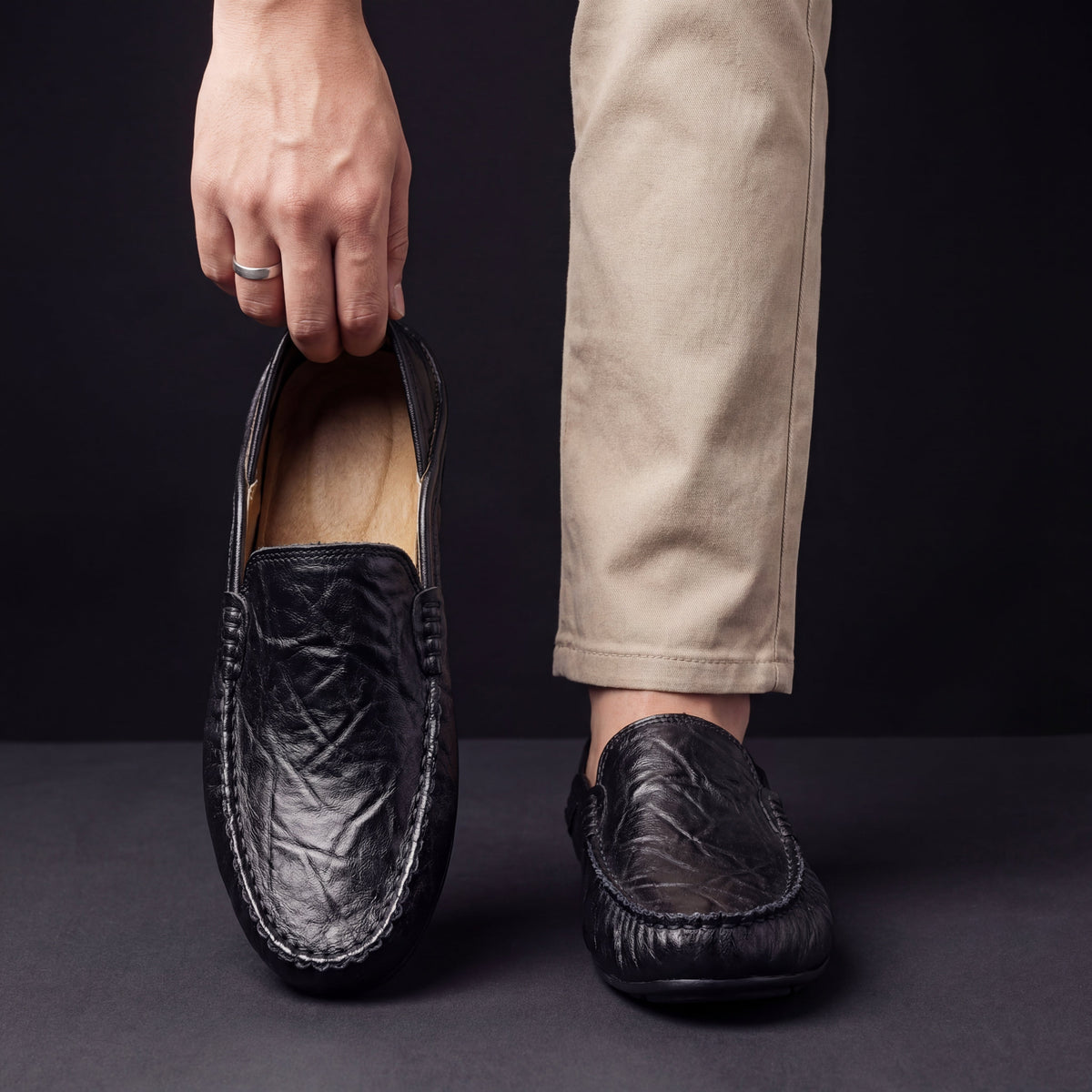 Round Toe Flats with Cushioned Footbed and Grip Sole for Everyday Wear