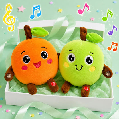 Interactive Plush Toy for Two Players with Laughter Trigger Mechanism