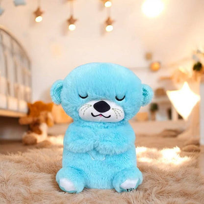 Calming Breathing Otter Toy with Music and Lights