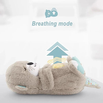 Calming Breathing Otter Toy with Music and Lights