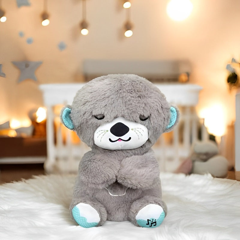 Calming Breathing Otter Toy with Music and Lights