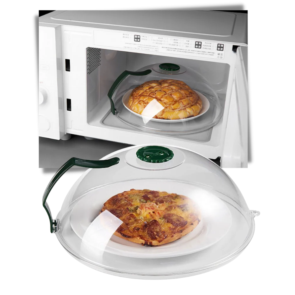 Anti Splash Microwave Food Cover with Steam Vent for Plates and Bowls
