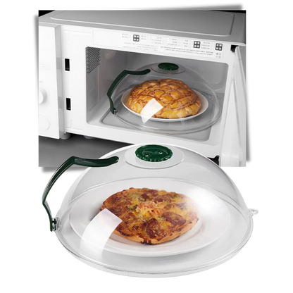Anti Splash Microwave Food Cover with Steam Vent for Plates and Bowls