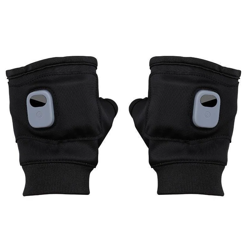 Fingerless Heated Gloves with Three Heat Levels and Rechargeable Battery in Pink Or Black