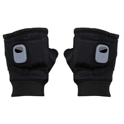 Fingerless Heated Gloves with Three Heat Levels and Rechargeable Battery in Pink Or Black