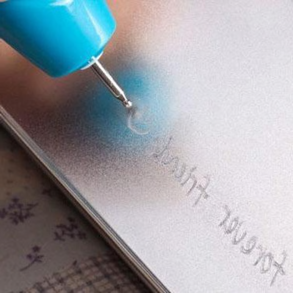 Cordless Engraving Pen for Metal, Wood, Glass and Plastic Powered by Two AA Batteries