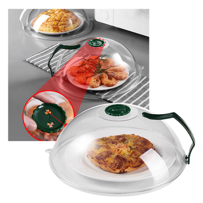 Anti Splash Microwave Food Cover with Steam Vent for Plates and Bowls