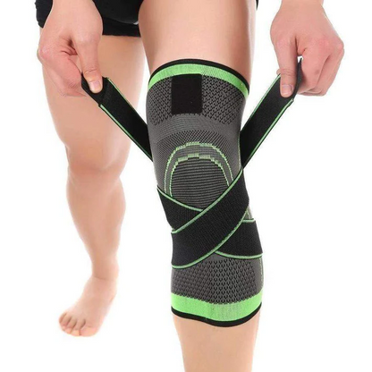 Knee Compression Sleeve with Four Adjustable Straps and Patella Support