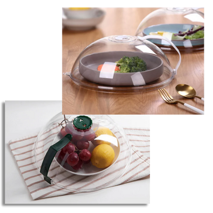 Anti Splash Microwave Food Cover with Steam Vent for Plates and Bowls