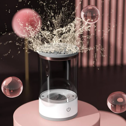 Electric Makeup Brush Cleaner with Spinning Action and Adjustable Holders