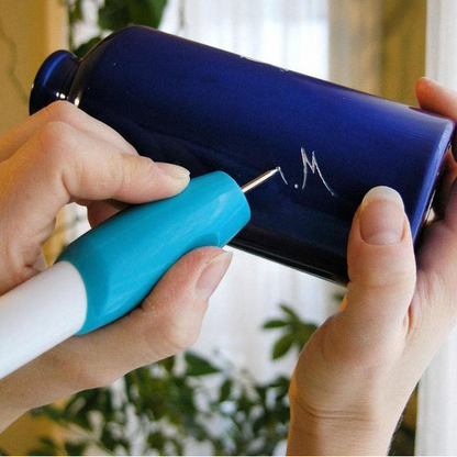 Cordless Engraving Pen for Metal, Wood, Glass and Plastic Powered by Two AA Batteries