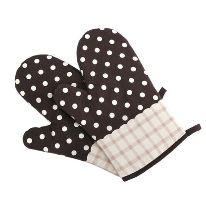 Heat Resistant Oven Mitt with Extended Forearm Coverage and Slip Resistant Grip