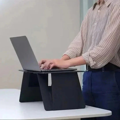 Portable Foldable Laptop Desk with Smooth Work Surface and Flat Storage for Bed and Couch