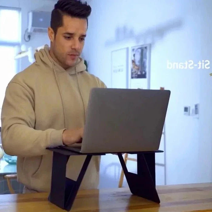 Portable Foldable Laptop Desk with Smooth Work Surface and Flat Storage for Bed and Couch