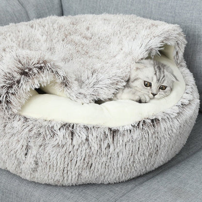 Pet Cave Bed Cozy Cat Cave Design Soft Comfort - Image 2
