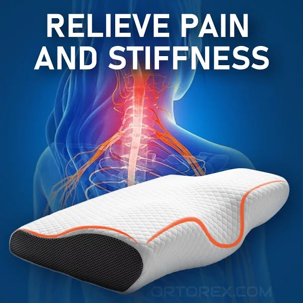Memory Foam Pillow with Orthopedic Contoured Design and Slow Rebound Technology