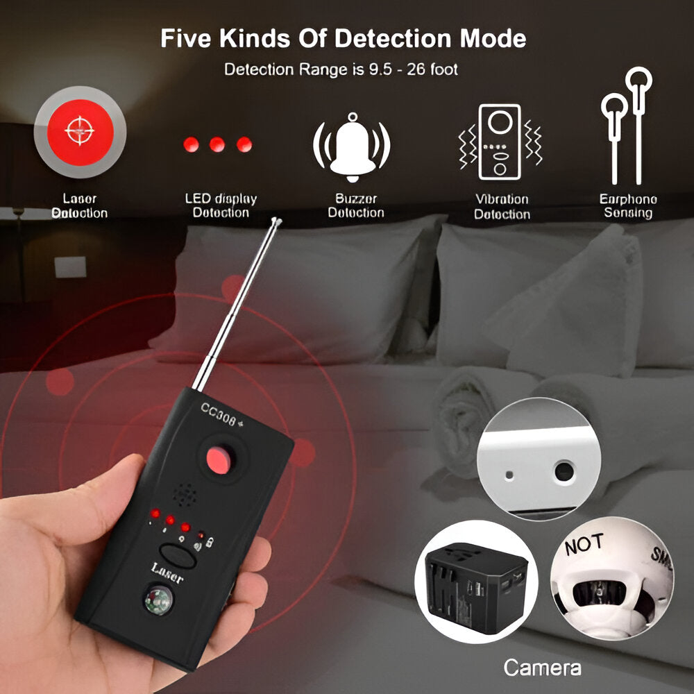 Hidden Camera and Microphone Detector Bug Finder for Security