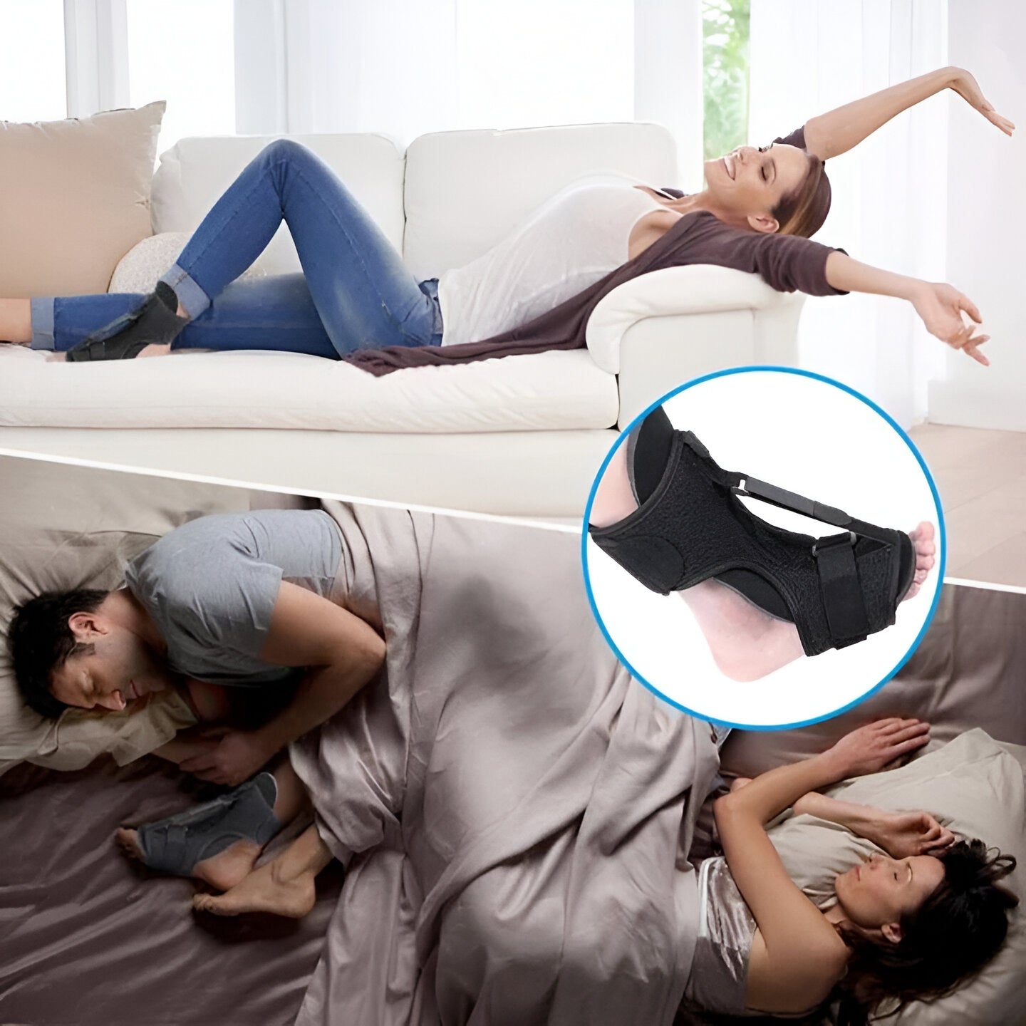 Night Splint for Plantar Fasciitis Support and Stretching