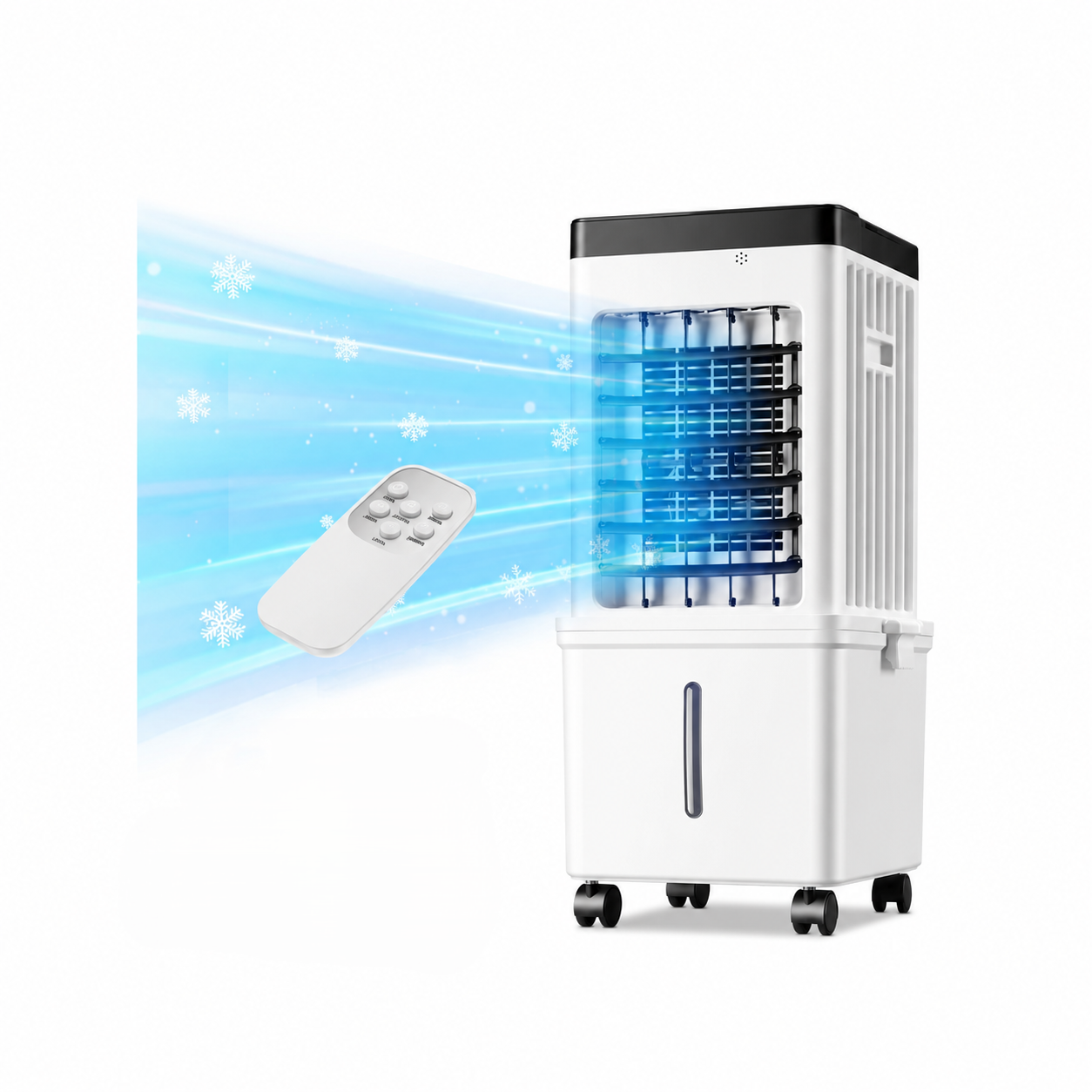 Portable Evaporative Air Cooler for Home, 12L Tank & Timer - Image 1