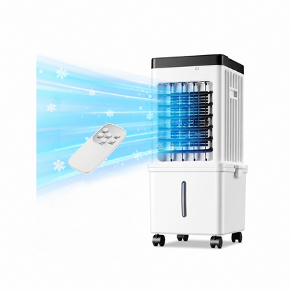 Portable Evaporative Air Cooler for Home, 12L Tank & Timer - Image 1